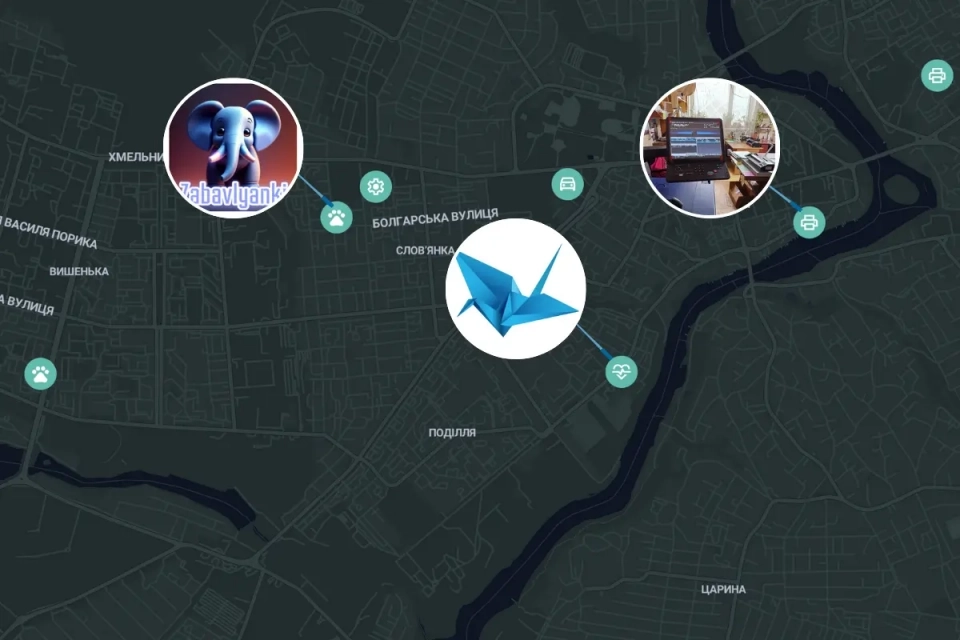 Візіком, maps API, карта,