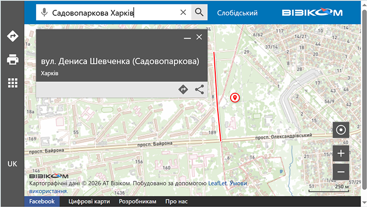 Візіком, maps API, карта,