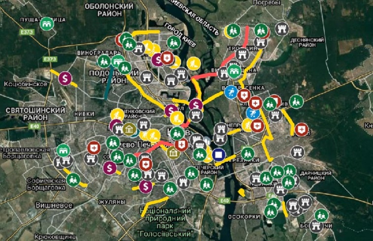Візіком,  maps API, Київ, мапа,