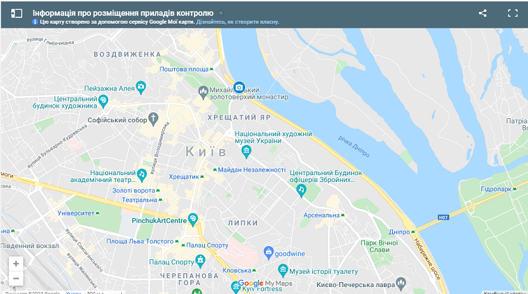 Візіком,  maps API, Київ, карта, ПДР,