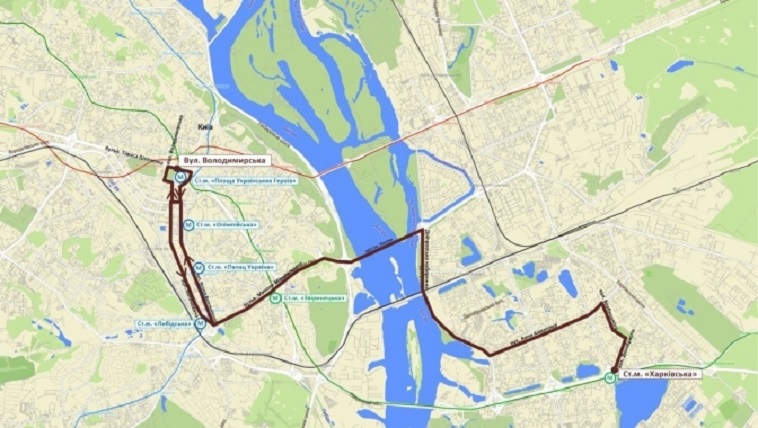 Візіком,  maps API, Київ, маршрут,