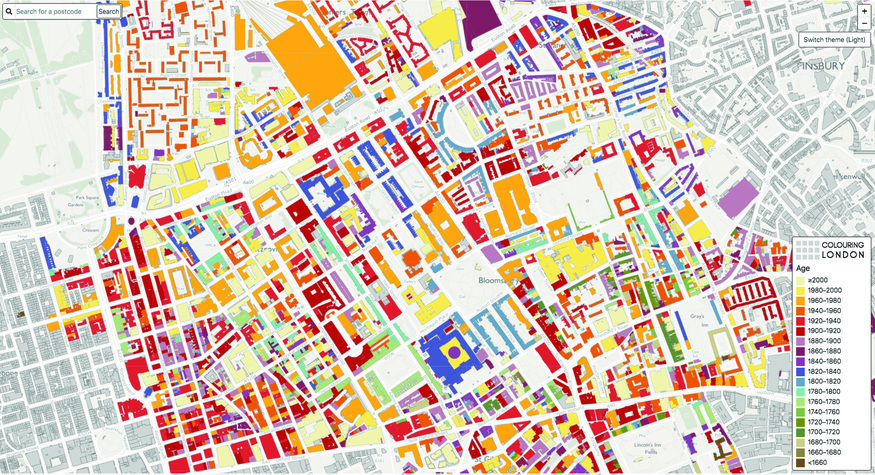 Візіком, API Visicom, Visicom maps API, карта Лондона, кольоровий Лондон