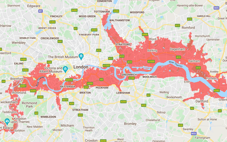 Візіком,  maps API, Лондон, карта,