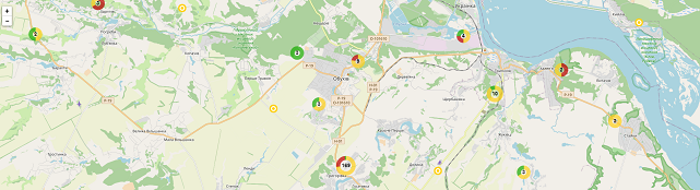 Візіком,  maps API, мапа, Київщина, сміттєзвалища,