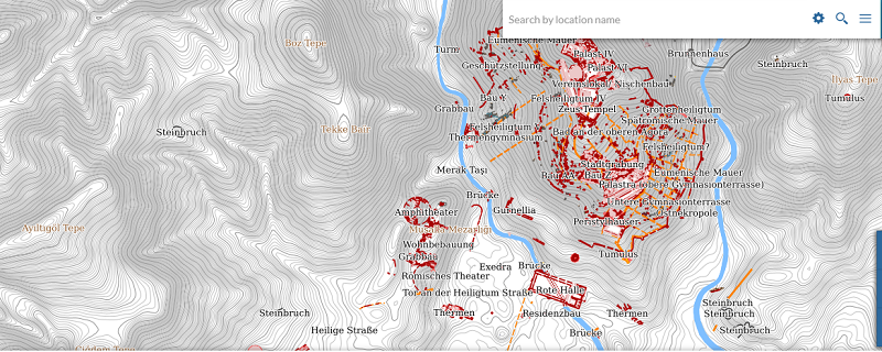 Візіком,  maps API, карта Пергама