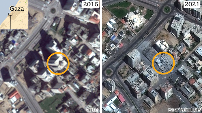 Візіком,  maps API, Сектор Газа, супутникові знімки,