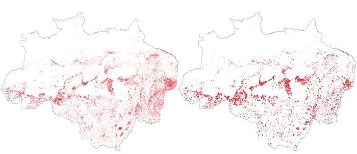 Візіком, Visicom maps API, API картографічного сервісу, ліси Амазонії, карта пожеж