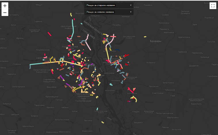 Візіком,  maps API, перейменування, карта, топоніми,