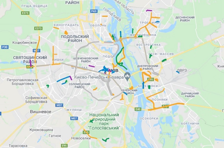 Візіком,  maps API, велосипед, карта, Київ,