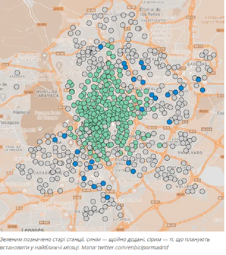 Візіком,  maps API, Мадрид, карта,