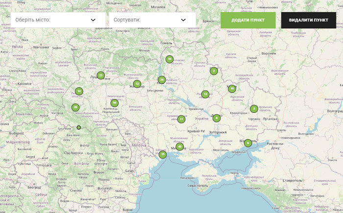 Візіком,  maps API, карта вторсировини, Let’s do it Ukraine,